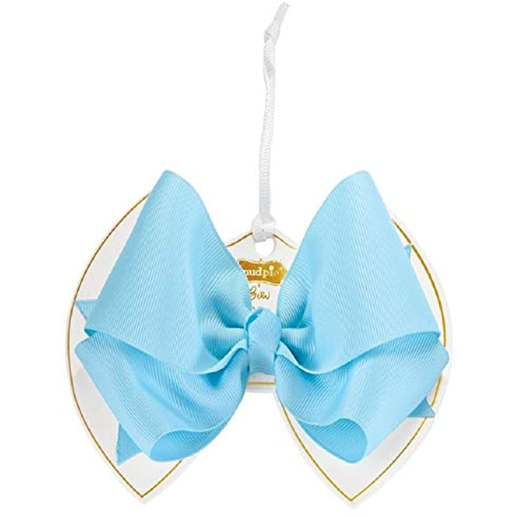 Mud Pie Light Blue Bow Clip