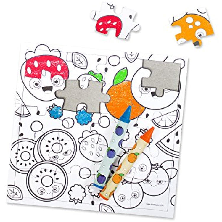 Scentco - Smell and Learn Scented Coloring Puzzle - Fruits Theme