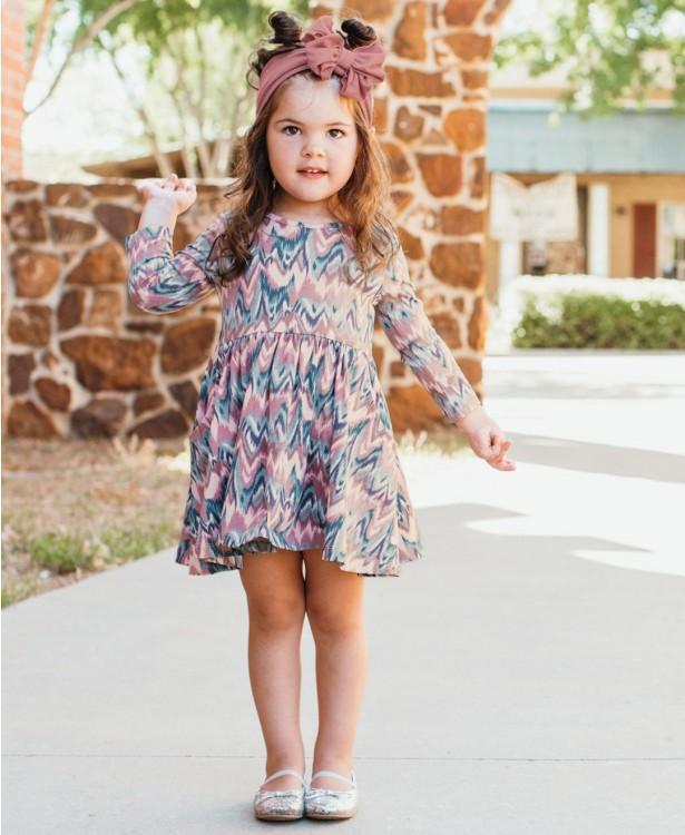 Rufflebutts - Watercolor Twirl Dress For Girls