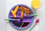 Constructive Eating - Interactive Childrens Plate - Fairy Garden Theme - Charlarue Kids Retail
