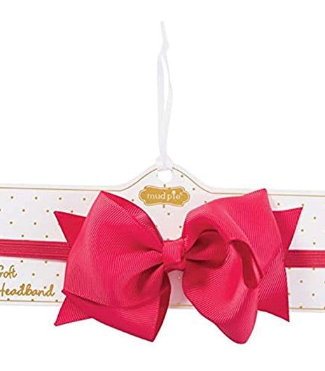 Mud Pie Shocking Pink Soft Headband