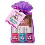 Piggy Paint - 100% Non-toxic Girls Nail Polish, Safe, Chemical Free, Low Odor for Kids - 3 Polish Gift Set (Unicorn Fairy)