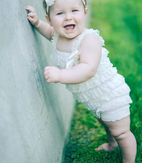 Spring and Summer Lace Petti Romper - Charlarue Kids