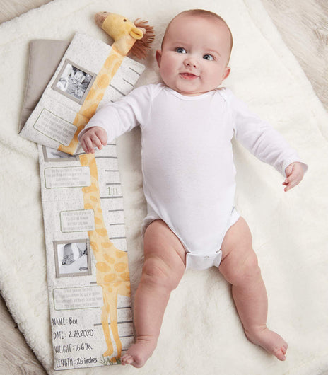 Mud Pie - Giraffe Growth Chart Keepsake Photo Book - Charlarue Kids Retail
