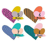 Lucy Darling - Little Heartbreakers Pregnancy / Baby Growth Stickers, Months 1-12 - Charlarue Kids Retail