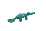 Constructive Eating - Set of 3 Interactive Dinosaur Utensils - Spoon, Fork, & Pusher - Charlarue Kids Retail