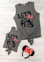 Disney Let's Do This! Minnie Mouse -Toddler Girls Front Tie Sleeveless Shirt - Charlarue Kids Retail