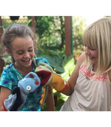 Cate and Levi - Dragon Hand Puppet Premium Reclaimed Wool