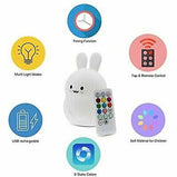 LumiPet Jumbo Kids Night Light, Cute Nursery Light for Baby, Toddler, Silicone LED Lamp, Remote Operated, USB Rechargeable Battery, 9 Available Colors, Timer Auto Shutoff, Kawaii
