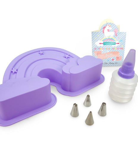 Handstand Kitchen - Rainbows & Unicorns Rainbow Large Cake Making Set